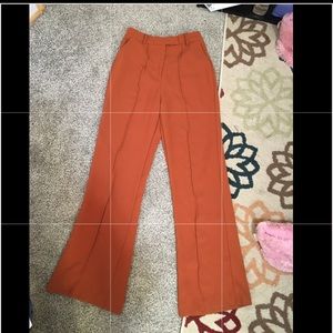 Orange pants size small flare